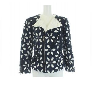 LOUIS VUITTON No color jacket floral pattern spring outer 36 M. Navy navy white